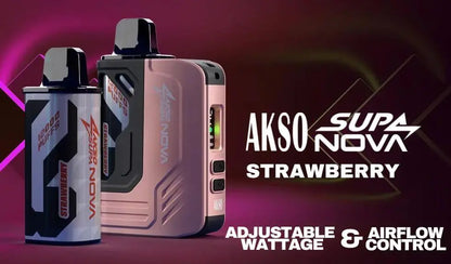 SGVape-AKSO-SUPA-NOVA-KIT-STRAWBERRY-SG-Vape-Hub