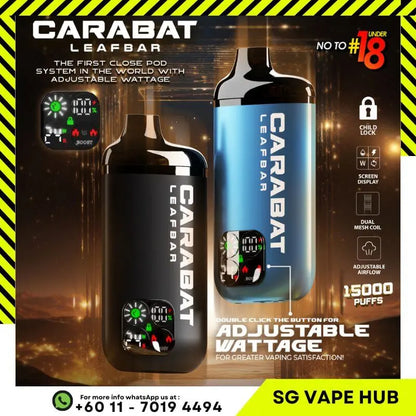SGVape-CARABAT-LEAFBAR-15000-SG-Vape-Hub