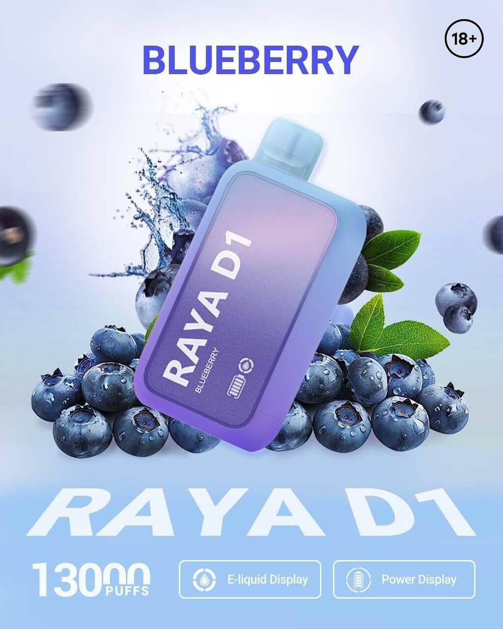 SGVape-ELFBAR-RAYA-D1-13K-BLUEBERRY-SG-VAPE-HUB
