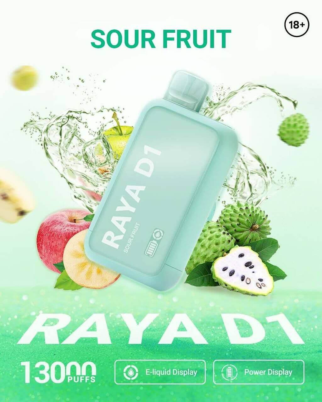 SGVape-ELFBAR-RAYA-D1-13K-SOUR-FRUIT-SG-VAPE-HUB