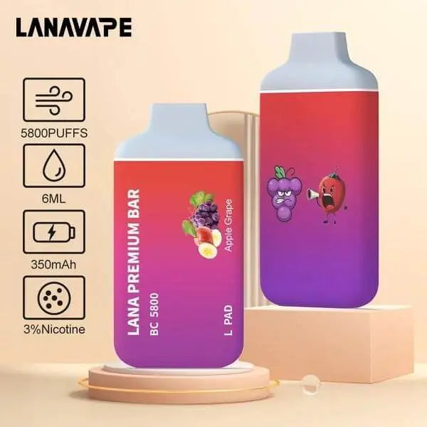 SGVape-LANA-PREMIUM-BAR-5800-PUFFS-APPLE-GRAPE-SG-Vape-Hub