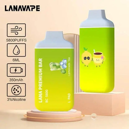 SGVape-LANA-PREMIUM-BAR-5800-PUFFS-LEMONADE-TEA-SG-Vape-Hub