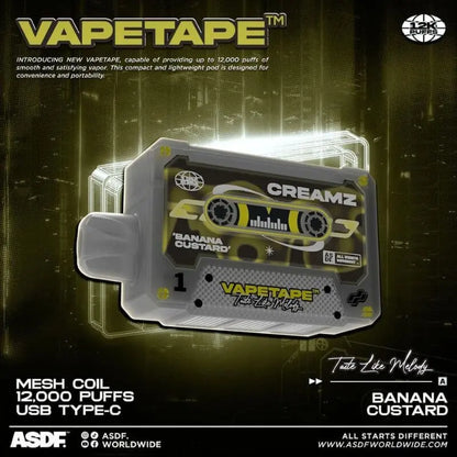 SGVape-VAPETAPE-12K-BANANA-CUSTARD-SG-Vape-Hub