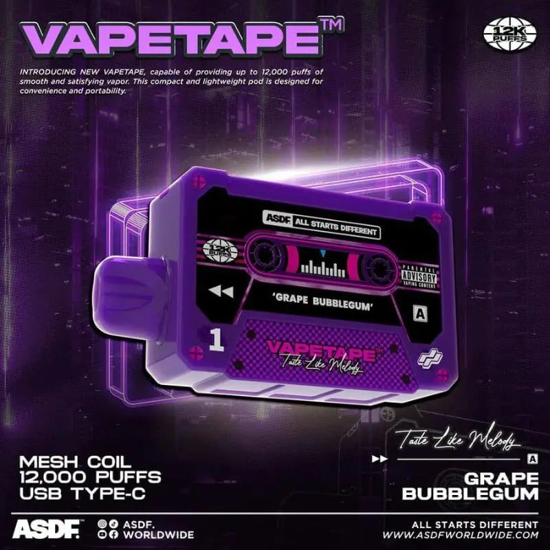 SGVape-Vapetape-12K-Grape-Bubblegum-SG-Vape-Hub